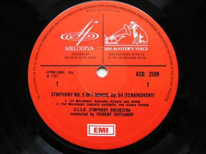 TCHAIKOVSKY: THE SYMPHONIES   SVETLANOV / USSRSO    7LP SET EMI/MELODIYA