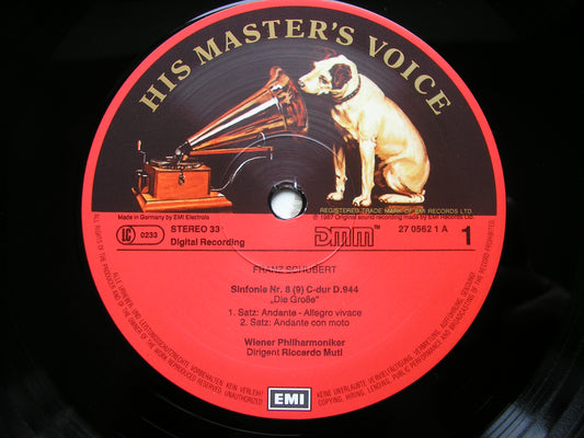 SCHUBERT: SYMPHONY No. 9 'The Great C Major'     MUTI / VIENNA PHILHARMONIC      270562