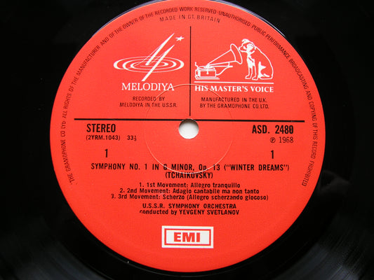 TCHAIKOVSKY: THE SYMPHONIES   SVETLANOV / USSRSO    7LP SET EMI/MELODIYA
