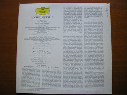 FALLA: EL AMOR BRUJO / DANCES from THE THREE CORNERED HAT    BUMBRY / BERLIN RADIO SYMPHONY / MAAZEL     139 115
