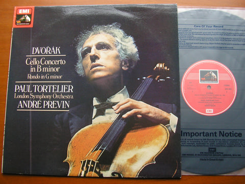 DVORAK: CELLO CONCERTO / RONDO     TORTELIER / LONDON SYMPHONY / PREVIN   ASD 3652