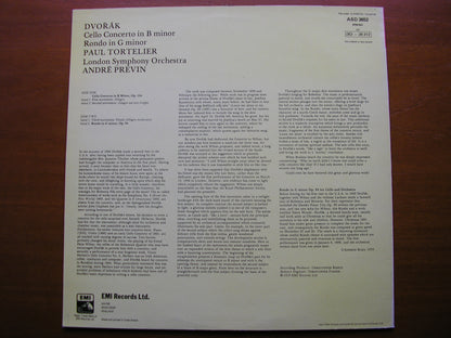 DVORAK: CELLO CONCERTO / RONDO     TORTELIER / LONDON SYMPHONY / PREVIN   ASD 3652