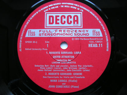 GERHARD: ASTROLOGICAL SERIES Libra / Gemini / Leo   SOLOISTS / ATHERTON / LONDON SINFONIETTA   HEAD 11