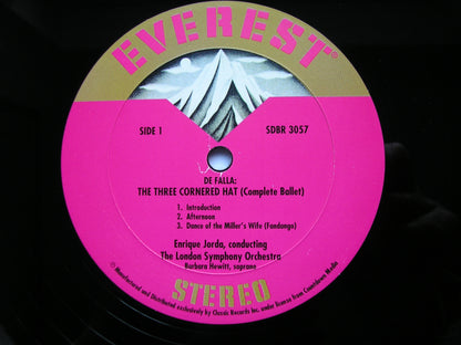 FALLA: THE THREE CORNERED HAT    JORDA / LONDON SYMPHONY     CLASSIC / EVEREST  SDBR 3057