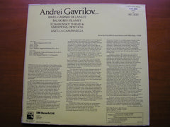 RAVEL: GASPARD / LISZT: LA CAMPANELLA / BALAKIREV: ISLAMEY / TCHAIKOVSKY: THEME & VARIATIONS     GAVRILOV  ASD 3600