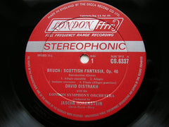 BRUCH: SCOTTISH FANTASIA / HINDEMITH: VIOLIN CONCERTO   OISTRAKH / LONDON SYMPHONY / HORENSTEIN / HINDEMITH   CS 6337