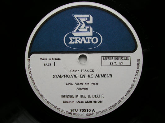 FRANCK: SYMPHONY / SYMPHONIC VARIATIONS   ENTREMONT / FNRO / MARTINON    STU 70510