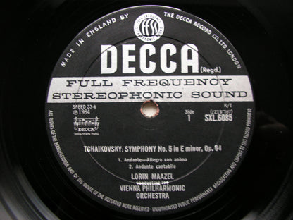 TCHAIKOVSKY: SYMPHONY No. 5    MAAZEL / VIENNA PHILHARMONIC   SXL 6085