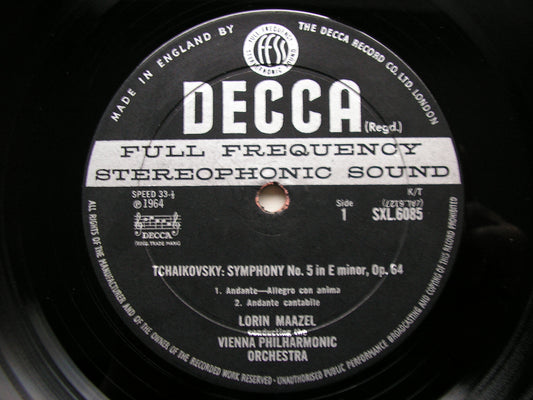 TCHAIKOVSKY: SYMPHONY No. 5    MAAZEL / VIENNA PHILHARMONIC   SXL 6085
