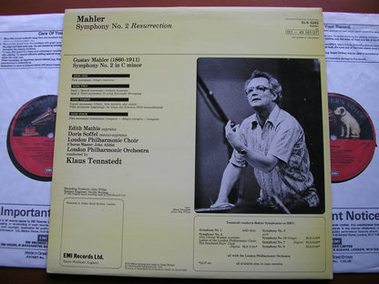 MAHLER: SYMPHONY No. 2 'Resurrection'    SOFFEL / MATHIS / LONDON PHILHARMONIC / TENNSTEDT   SLS 5243