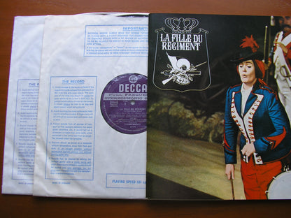 DONIZETTI: LA FILLE DU REGIMENT     SUTHERLAND / PAVAROTTI / MALAS / SINCLAIR / OROHCG / BONYNGE    SET 372 - 3