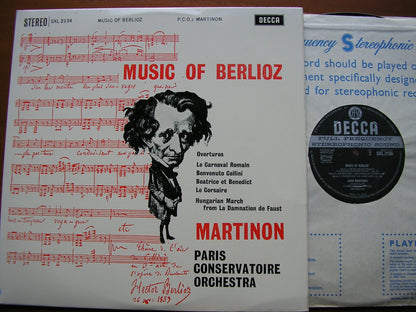 BERLIOZ: OVERTURES / HUNGARIAN MARCH    MARTINON / PARIS CONSERVATOIRE    SXL 2134