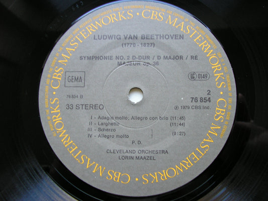 BEETHOVEN: SYMPHONIES Nos. 1 & 2    MAAZEL / CLEVELAND ORCHESTRA    76854