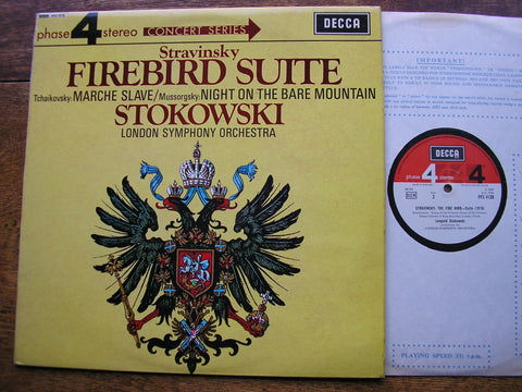 STRAVINSKY: THE FIREBIRD Suite / TCHAIKOVSKY: MARCHE SLAVE / MUSSORGSKY: NIGHT ON BARE MOUNTAIN   STOKOWSKI / LONDON SYMPHONY   PFS 4139