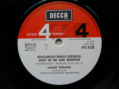 STRAVINSKY: THE FIREBIRD Suite / TCHAIKOVSKY: MARCHE SLAVE / MUSSORGSKY: NIGHT ON BARE MOUNTAIN   STOKOWSKI / LONDON SYMPHONY   PFS 4139