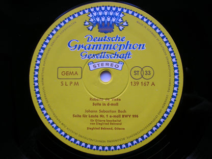 DE VISSE / SOR / BACH / GIULIANI / AMBROSIUS / FALLA: MUSIC FOR GUITAR      BEHREND    139 167