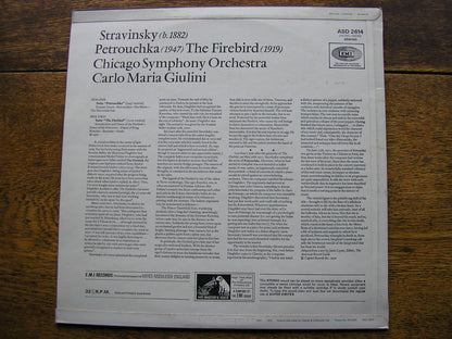 STRAVINSKY: THE FIREBIRD Suite / PETROUCHKA Suite   GIULINI / CHICAGO SYMPHONY   ASD 2614