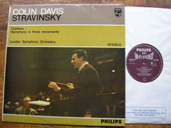 STRAVINSKY: ORPHEUS / SYMPHONY IN THREE MOVEMENTS   DAVIS / LONDON SYMPHONY  SAL 3490