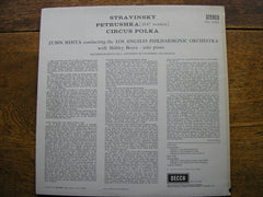 STRAVINSKY: PETRUSHKA / CIRCUS POLKA ZUBIN MEHTA / LOS ANGELES PHILHARMONIC  SXL 6324