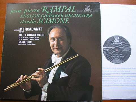 MERCADANTE: FLUTE CONCERTOS in D & E / VARIATIONS in A    RAMPAL / ENGLISH CHAMBER ORCHESTRA / CLAUDIO  SCIMONE    STU 71320