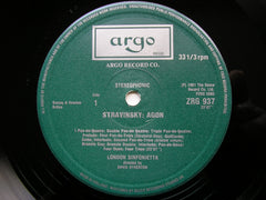 STRAVINSKY: AGON / BERG: CHAMBER CONCERTO   LONDON SINFONIETTA / ATHERTON   ZRG 937