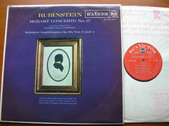 MOZART: PIANO CONCERTO No. 17 / SCHUBERT: IMPROMPTUS Nos. 3 & 4   ARTUR RUBINSTEIN / RCA VICTOR SYMPHONY / WALLENSTEIN    SB 6578