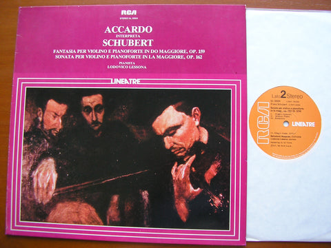 SCHUBERT: VIOLIN SONATA  D574 / FANTASIA  D934    SALVATORE ACCARDO / LODOVICO LESSONA    GL 32624