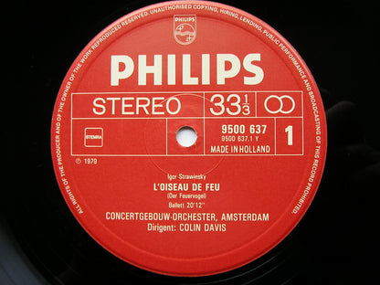 STRAVINSKY: THE FIREBIRD    DAVIS / CONCERTGEBOUW ORCHESTRA   9500 637