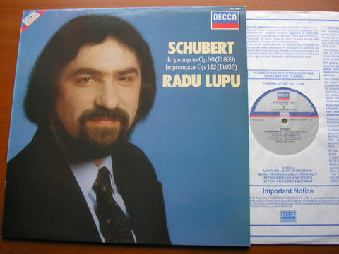 SCHUBERT: IMPROMPTUS D899  & D935      RADU LUPU     SXDL 7594