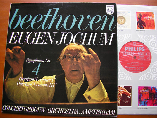 BEETHOVEN: SYMPHONY No. 4 / OVERTURES: Leonore Nos. 1 & 3    JOCHUM / CONCERTGEBOUW ORCHESTRA  6500 089