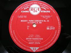 MOZART: PIANO CONCERTO No. 24 K491 / RONDO K511    ARTUR RUBINSTEIN / ORCHESTRA / KRIPS     SB 2117