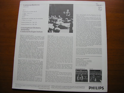 BEETHOVEN: SYMPHONY No. 4 / OVERTURES: Leonore Nos. 1 & 3    JOCHUM / CONCERTGEBOUW ORCHESTRA  6500 089