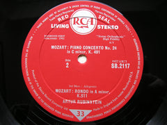 MOZART: PIANO CONCERTO No. 24 K491 / RONDO K511    ARTUR RUBINSTEIN / ORCHESTRA / KRIPS     SB 2117