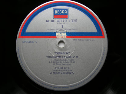 TCHAIKOVSKY: VIOLIN CONCERTO / WIENIAWSKI: VIOLIN CONCERTO No. 2   BELL / CLEVELAND ORCHESTRA / ASHKENAZY   421 716