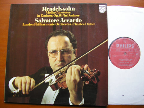 MENDELSSOHN: VIOLIN CONCERTOS     ACCARDO / LONDON PHILHARMONIC / DUTOIT    9500 154