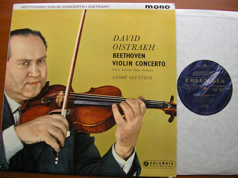 BEETHOVEN: VIOLIN CONCERTO    OISTRAKH / FRENCH NATIONAL RADIO ORCHESTRA / CLUYTENS    33CX 1672