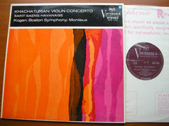 KHACHATURIAN: VIOLIN CONCERTO / SAINT - SAENS: HAVANAISE    KOGAN / BOSTON SYMPHONY / MONTEUX    VICS 1153