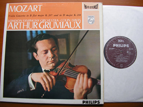 MOZART: VIOLIN CONCERTOS K207 & K218     GRUMIAUX / LONDON SYMPHONY / DAVIS    SAL 3440