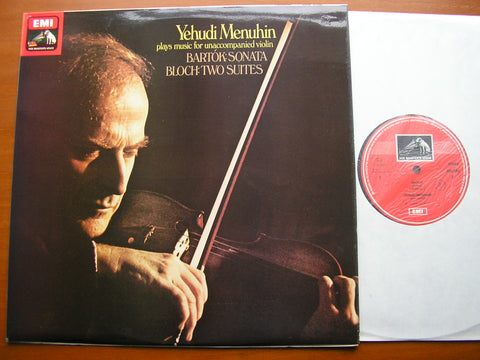 BARTOK: SONATA FOR SOLO VIOLIN / BLOCH: TWO SUITES   YEHUDI MENUHIN ASD 3368