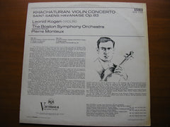 KHACHATURIAN: VIOLIN CONCERTO / SAINT - SAENS: HAVANAISE    KOGAN / BOSTON SYMPHONY / MONTEUX    VICS 1153