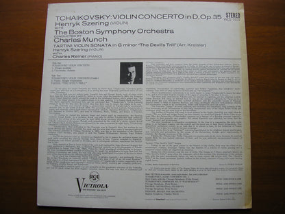 TCHAIKOVSKY: VIOLIN CONCERTO / TARTINI: SONATA in G 'The Devil's Trill'    SZERYNG / BOSTON SYMPHONY / MUNCH     VICS 1037