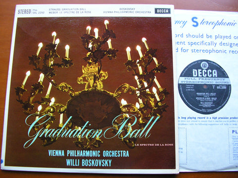 STRAUSS: GRADUATION BALL / WEBER: LE SPECTRE DE LA ROSE   BOSKOVSKY /VIENNA PHILHARMONIC    SXL 2250