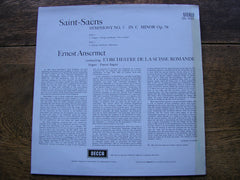 SAINT - SAENS:  SYMPHONY No. 3   ANSERMET / SUISSE ROMANDE   SXL 6027