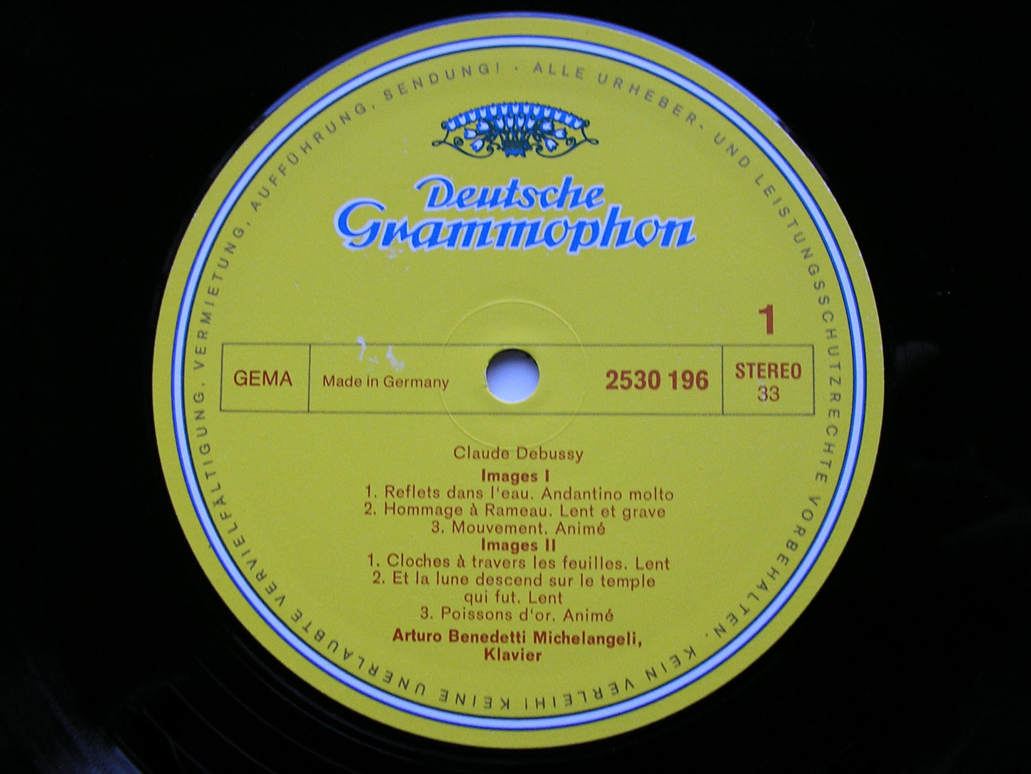DEBUSSY: IMAGES 1 & 2 / CHILDREN'S CORNER    MICHELANGELI   2530 196