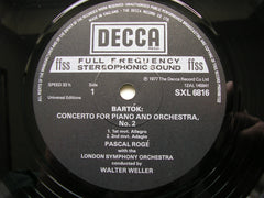 BARTOK: PIANO CONCERTOS Nos. 2 & 3    ROGE / LONDON SYMPHONY ORCHESTRA / WELLER   SXL 6816