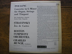 STRAVINSKY: JEU DE CARTES / POULENC: ORGAN CONCERTO  ZAMKOCHIAN / BOSTON SYMPHONY / MUNCH  SB 2147