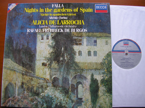 FALLA: NIGHTS IN THE GARDENS OF SPAIN / ALBENIZ: RAPSODIA ESPANOLA   DE LARROCHA / LONDON PHILHARMONIC / DE BURGOS   410 289