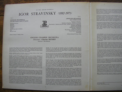 STRAVINSKY: PULCINELLA / APOLLON MUSAGETE   DUTOIT / ENGLISH CHAMBER ORCHESTRA   STU 70795