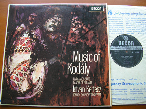 KODALY: HARY JANOS Suite / DANCES OF GALANTA    KERTESZ / LONDON SYMPHONY   SXL 6136