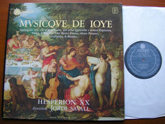 MUSICQUE DE IOYE    HESPERION XX / JORDI SAVALL    AS 37